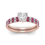 Load image into Gallery viewer, hidden-halo-half-way-heart-shaped-diamond-wedding-ring-set-with-pink-sapphire-in-FD9168HTGSADRPIANGLE3-NL-RG
