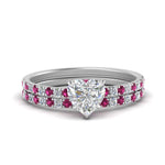 Load image into Gallery viewer, hidden-halo-half-way-heart-shaped-diamond-wedding-ring-set-with-pink-sapphire-in-FD9168HTGSADRPIANGLE3-NL-WG
