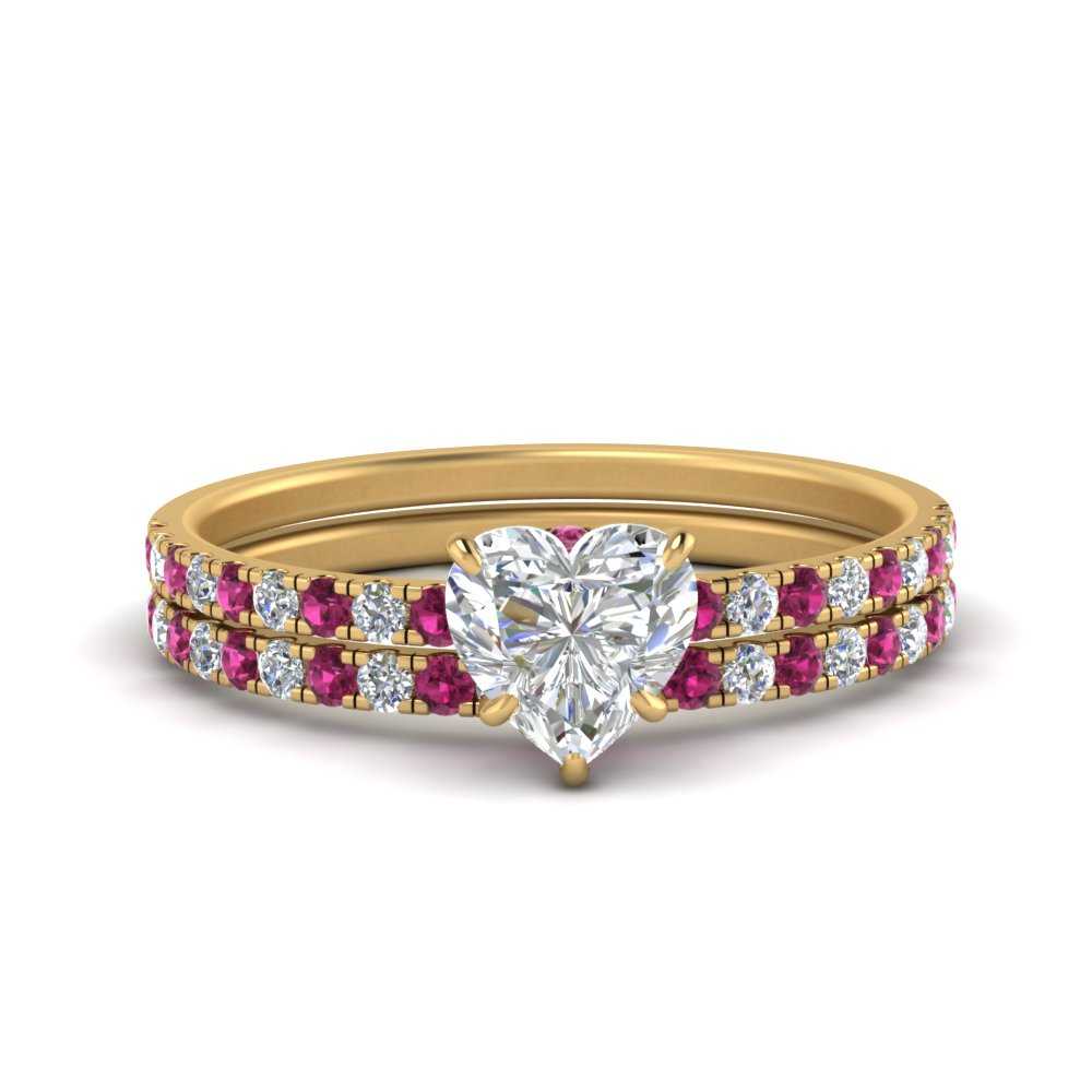 hidden-halo-half-way-heart-shaped-diamond-wedding-ring-set-with-pink-sapphire-in-FD9168HTGSADRPIANGLE3-NL-YG