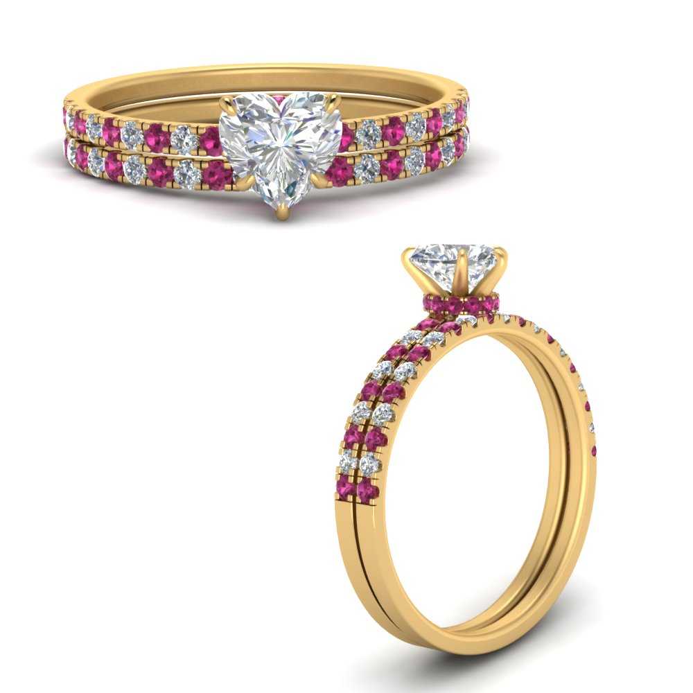 hidden-halo-half-way-heart-shaped-diamond-wedding-ring-set-with-pink-sapphire-in-FD9168HTGSADRPIANGLE3-NL-YG