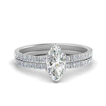 Load image into Gallery viewer, hidden-halo-half-way-marquise-cut-diamond-wedding-ring-set-in-FD9168MQANGLE3-NL-WG

