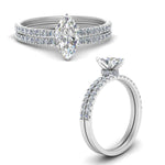 Load image into Gallery viewer, hidden-halo-half-way-marquise-cut-diamond-wedding-ring-set-in-FD9168MQANGLE3-NL-WG
