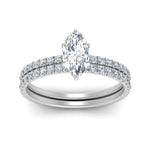 Load image into Gallery viewer, hidden-halo-half-way-marquise-cut-diamond-wedding-ring-set-in-FD9168MQANGLE3-NL-WG
