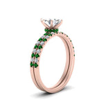 Load image into Gallery viewer, hidden-halo-half-way-marquise-cut-diamond-wedding-ring-set-with-emerald-in-FD9168MQGEMGRANGLE3-NL-RG
