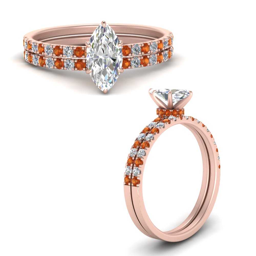 hidden-halo-half-way-marquise-cut-diamond-wedding-ring-set-with-orange-sapphire-in-FD9168MQGSAORANGLE3-NL-RG