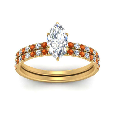 hidden-halo-half-way-marquise-cut-diamond-wedding-ring-set-with-orange-sapphire-in-FD9168MQGSAORANGLE3-NL-YG