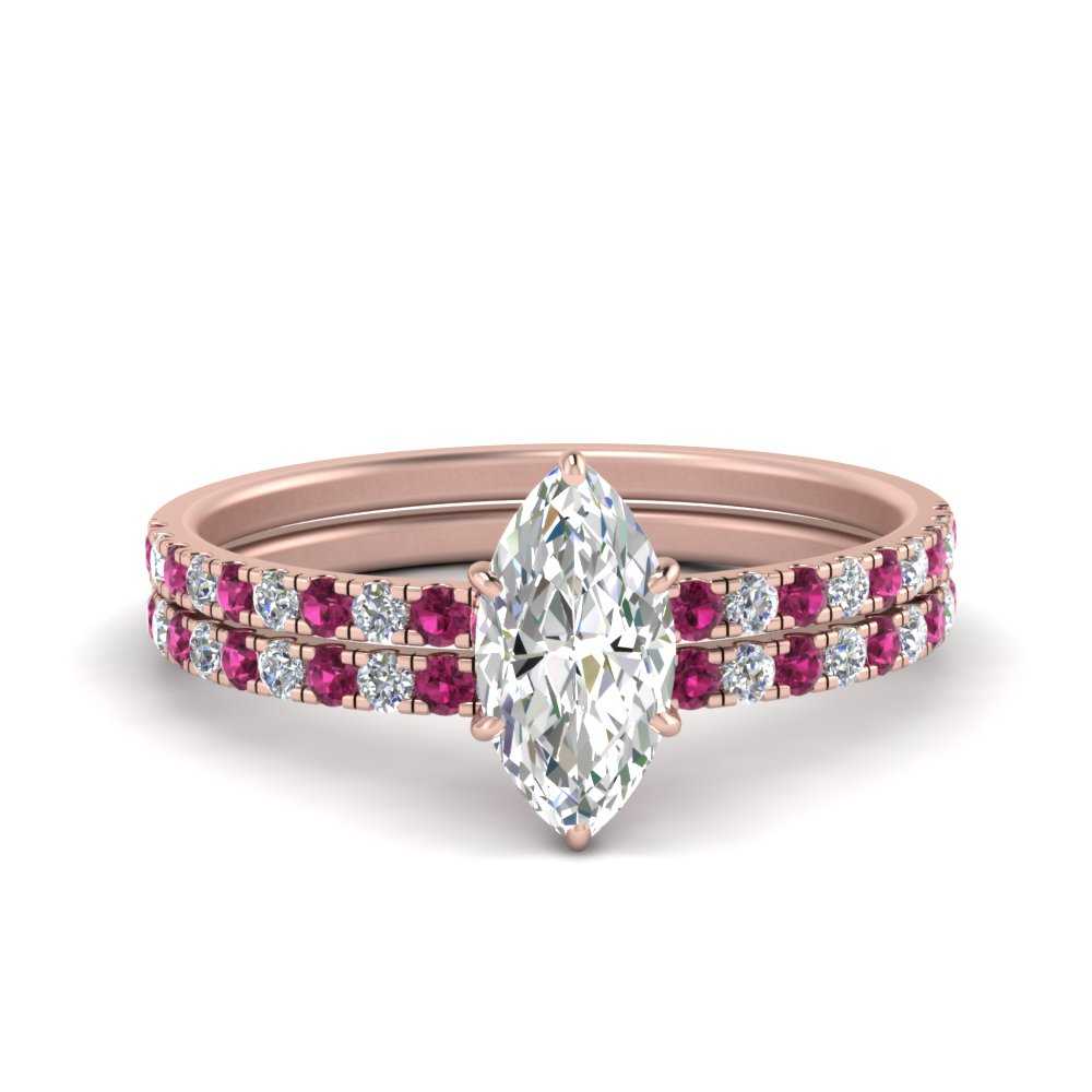 hidden-halo-half-way-marquise-cut-diamond-wedding-ring-set-with-pink-sapphire-in-FD9168MQGSADRPIANGLE3-NL-RG