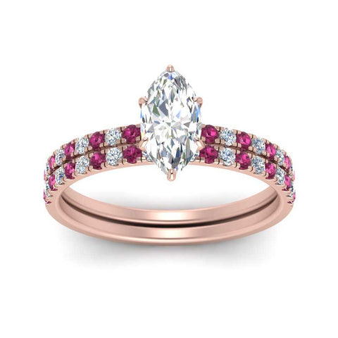 hidden-halo-half-way-marquise-cut-diamond-wedding-ring-set-with-pink-sapphire-in-FD9168MQGSADRPIANGLE3-NL-RG