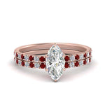 Load image into Gallery viewer, hidden-halo-half-way-marquise-cut-diamond-wedding-ring-set-with-ruby-in-FD9168MQGRUDRANGLE3-NL-RG
