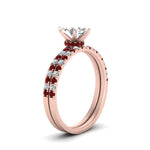 Load image into Gallery viewer, hidden-halo-half-way-marquise-cut-diamond-wedding-ring-set-with-ruby-in-FD9168MQGRUDRANGLE3-NL-RG
