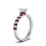 Load image into Gallery viewer, hidden-halo-half-way-marquise-cut-diamond-wedding-ring-set-with-ruby-in-FD9168MQGRUDRANGLE3-NL-WG
