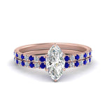 Load image into Gallery viewer, hidden-halo-half-way-marquise-cut-diamond-wedding-ring-set-with-sapphire-in-FD9168MQGSABLANGLE3-NL-RG
