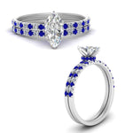Load image into Gallery viewer, hidden-halo-half-way-marquise-cut-diamond-wedding-ring-set-with-sapphire-in-FD9168MQGSABLANGLE3-NL-WG
