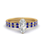 Load image into Gallery viewer, hidden-halo-half-way-marquise-cut-diamond-wedding-ring-set-with-sapphire-in-FD9168MQGSABLANGLE3-NL-YG
