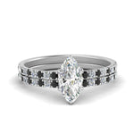 Load image into Gallery viewer, hidden-halo-half-way-marquise-cut-wedding-ring-set-with-black-diamond-in-FD9168MQGBLACKANGLE3-NL-WG
