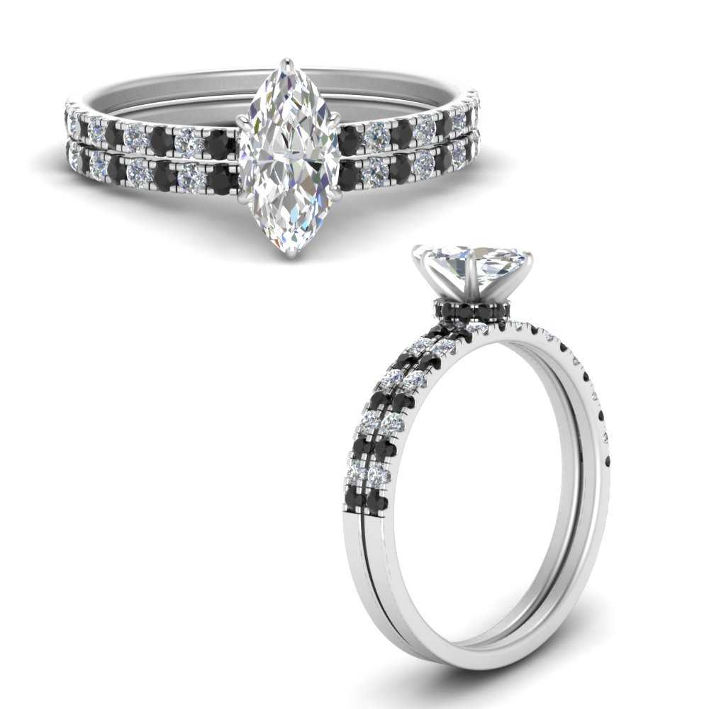 hidden-halo-half-way-marquise-cut-wedding-ring-set-with-black-diamond-in-FD9168MQGBLACKANGLE3-NL-WG