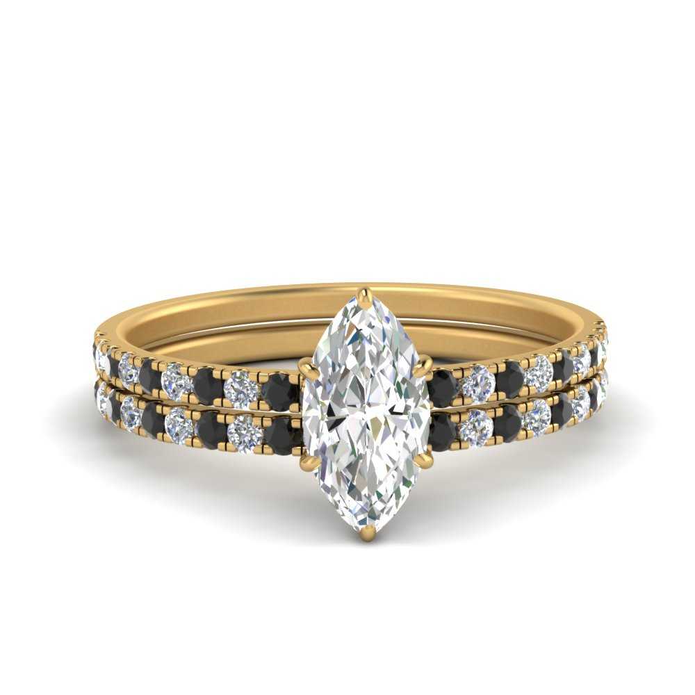 hidden-halo-half-way-marquise-cut-wedding-ring-set-with-black-diamond-in-FD9168MQGBLACKANGLE3-NL-YG