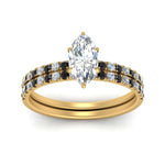 Load image into Gallery viewer, hidden-halo-half-way-marquise-cut-wedding-ring-set-with-black-diamond-in-FD9168MQGBLACKANGLE3-NL-YG
