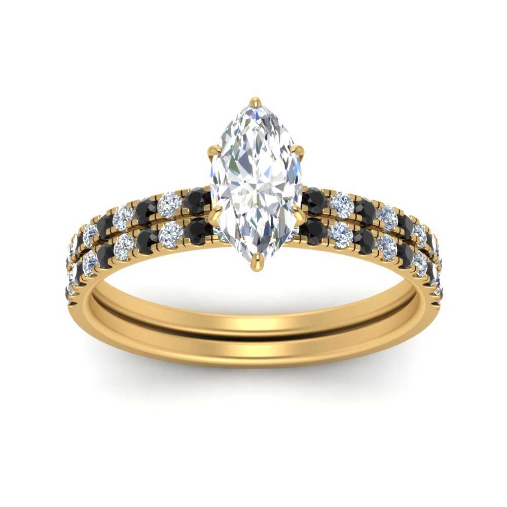 hidden-halo-half-way-marquise-cut-wedding-ring-set-with-black-diamond-in-FD9168MQGBLACKANGLE3-NL-YG