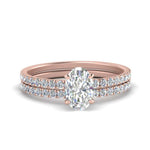 Load image into Gallery viewer, hidden-halo-half-way-oval-shaped-diamond-wedding-ring-set-in-FD9168OVANGLE3-NL-RG
