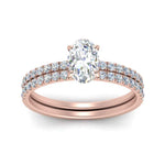 Load image into Gallery viewer, hidden-halo-half-way-oval-shaped-diamond-wedding-ring-set-in-FD9168OVANGLE3-NL-RG
