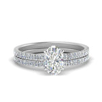 Load image into Gallery viewer, hidden-halo-half-way-oval-shaped-diamond-wedding-ring-set-in-FD9168OVANGLE3-NL-WG
