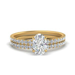 Load image into Gallery viewer, hidden-halo-half-way-oval-shaped-diamond-wedding-ring-set-in-FD9168OVANGLE3-NL-YG
