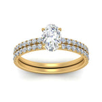 Load image into Gallery viewer, hidden-halo-half-way-oval-shaped-diamond-wedding-ring-set-in-FD9168OVANGLE3-NL-YG
