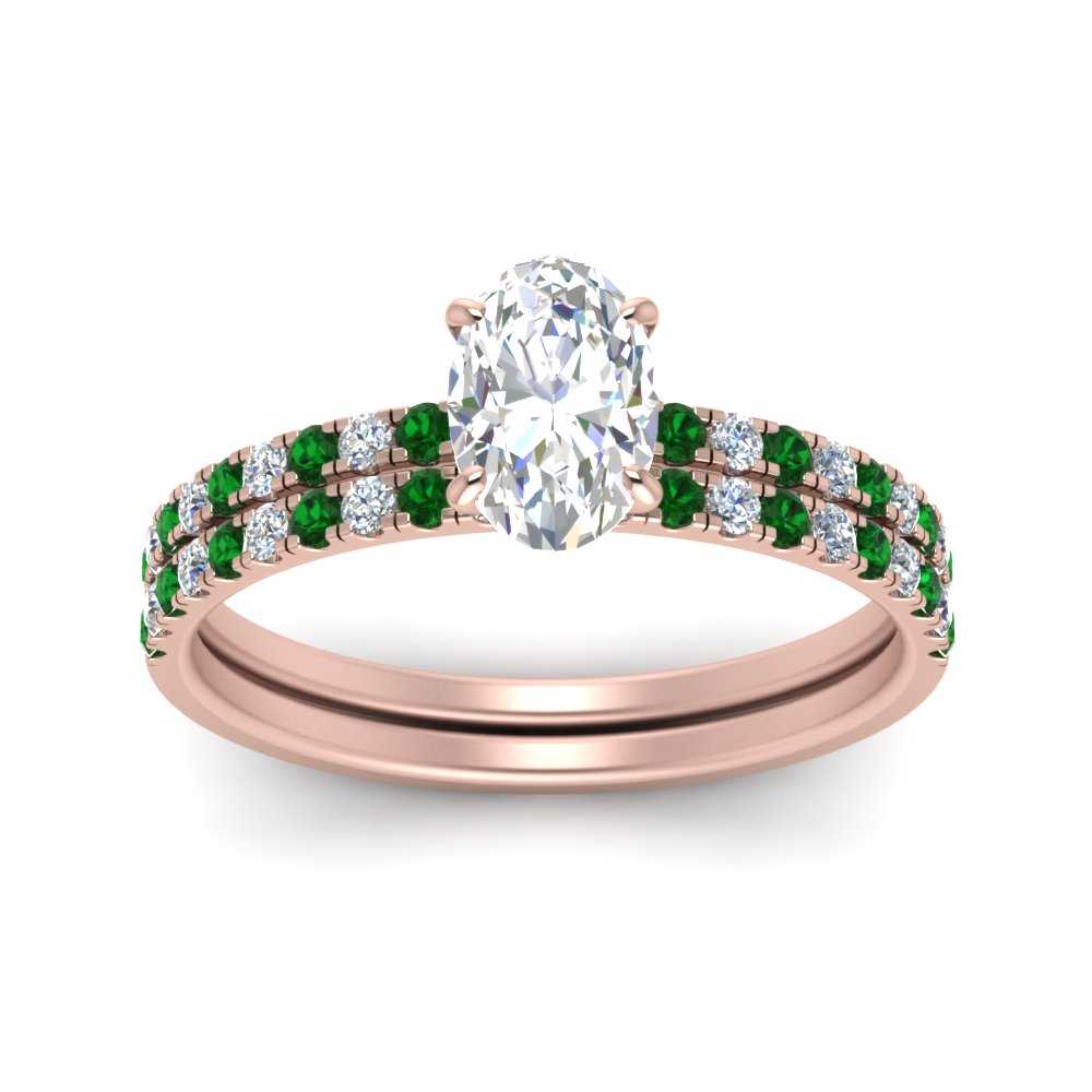 hidden-halo-half-way-oval-shaped-diamond-wedding-ring-set-with-emerald-in-FD9168OVGEMGRANGLE3-NL-RG
