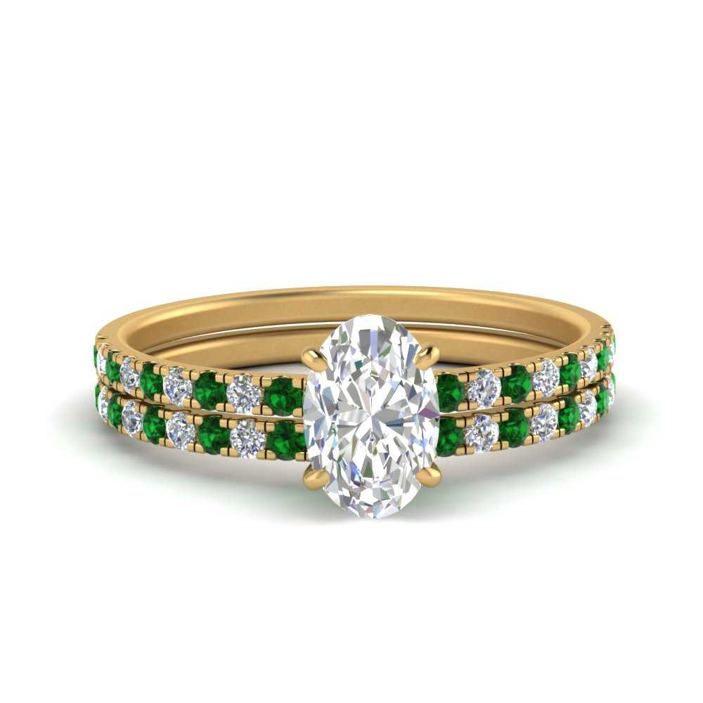 hidden-halo-half-way-oval-shaped-diamond-wedding-ring-set-with-emerald-in-FD9168OVGEMGRANGLE3-NL-YG