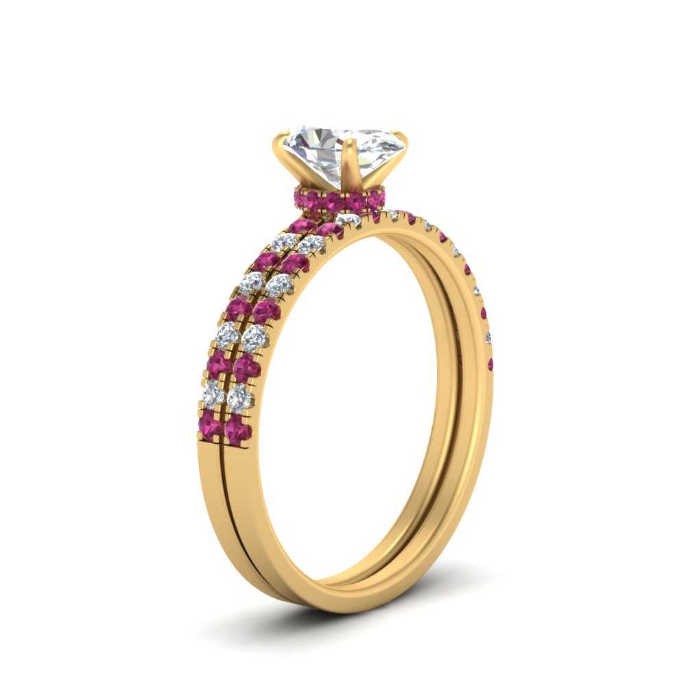 hidden-halo-half-way-oval-shaped-diamond-wedding-ring-set-with-pink-sapphire-in-FD9168OVGSADRPIANGLE3-NL-YG