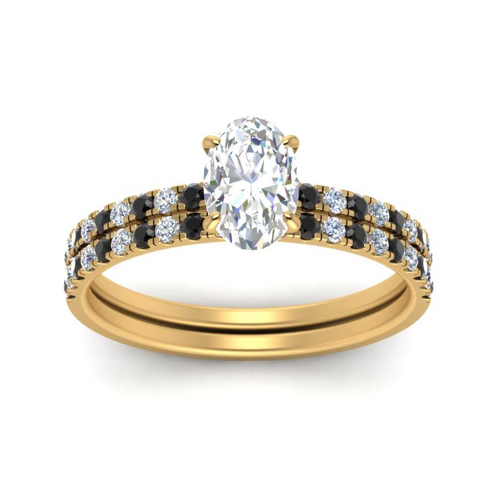 hidden-halo-half-way-oval-shaped-wedding-ring-set-with-black-diamond-in-FD9168OVGBLACKANGLE3-NL-YG