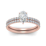 Load image into Gallery viewer, hidden-halo-half-way-pear-shaped-diamond-wedding-ring-set-in-FD9168PEANGLE3-NL-RG
