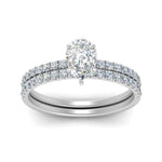 Load image into Gallery viewer, hidden-halo-half-way-pear-shaped-diamond-wedding-ring-set-in-FD9168PEANGLE3-NL-WG
