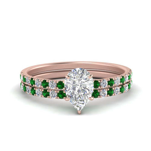 hidden-halo-half-way-pear-shaped-diamond-wedding-ring-set-with-emerald-in-FD9168PEGEMGRANGLE3-NL-RG