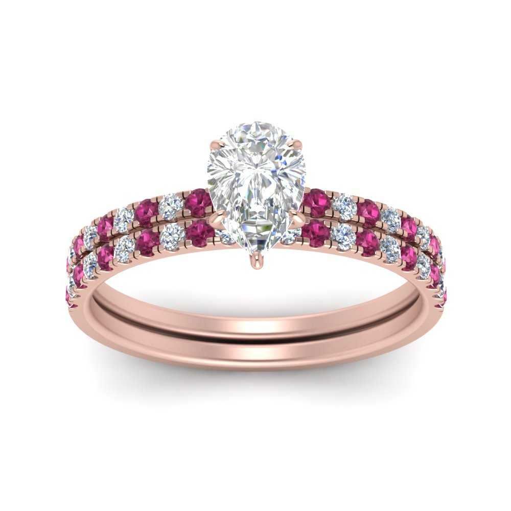hidden-halo-half-way-pear-shaped-diamond-wedding-ring-set-with-pink-sapphire-in-FD9168PEGSADRPIANGLE3-NL-RG