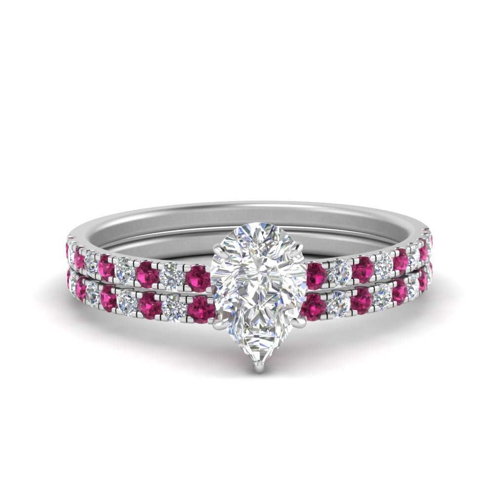 hidden-halo-half-way-pear-shaped-diamond-wedding-ring-set-with-pink-sapphire-in-FD9168PEGSADRPIANGLE3-NL-WG