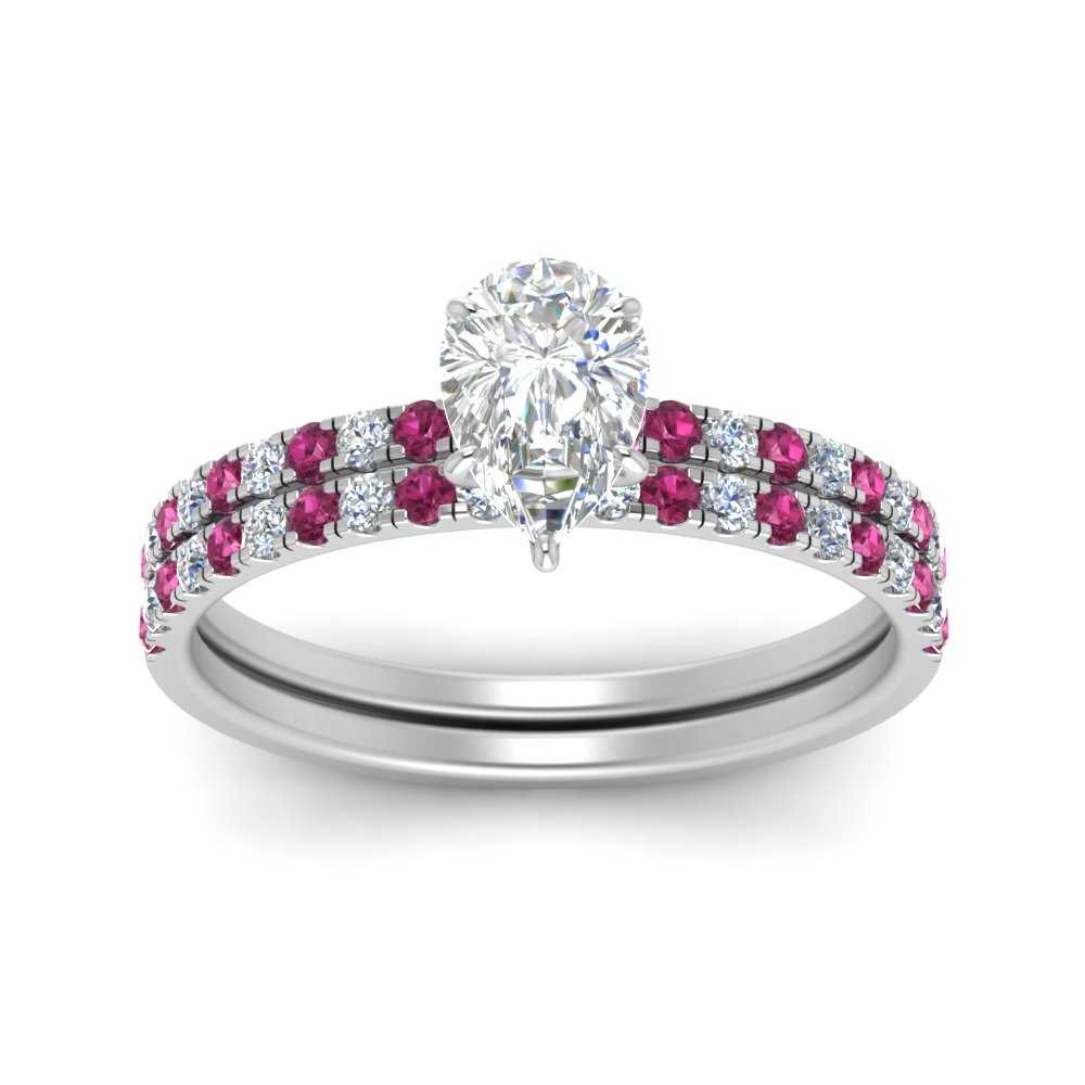 hidden-halo-half-way-pear-shaped-diamond-wedding-ring-set-with-pink-sapphire-in-FD9168PEGSADRPIANGLE3-NL-WG