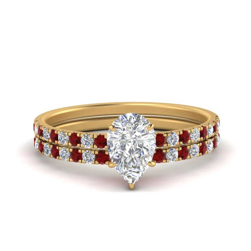 hidden-halo-half-way-pear-shaped-diamond-wedding-ring-set-with-ruby-in-FD9168PEGRUDRANGLE3-NL-YG