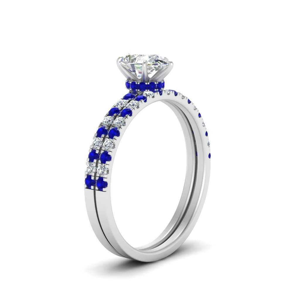 hidden-halo-half-way-pear-shaped-diamond-wedding-ring-set-with-sapphire-in-FD9168PEGSABLANGLE3-NL-WG