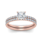 Load image into Gallery viewer, hidden-halo-half-way-princess-cut-diamond-wedding-ring-set-in-FD9168PRANGLE3-NL-RG
