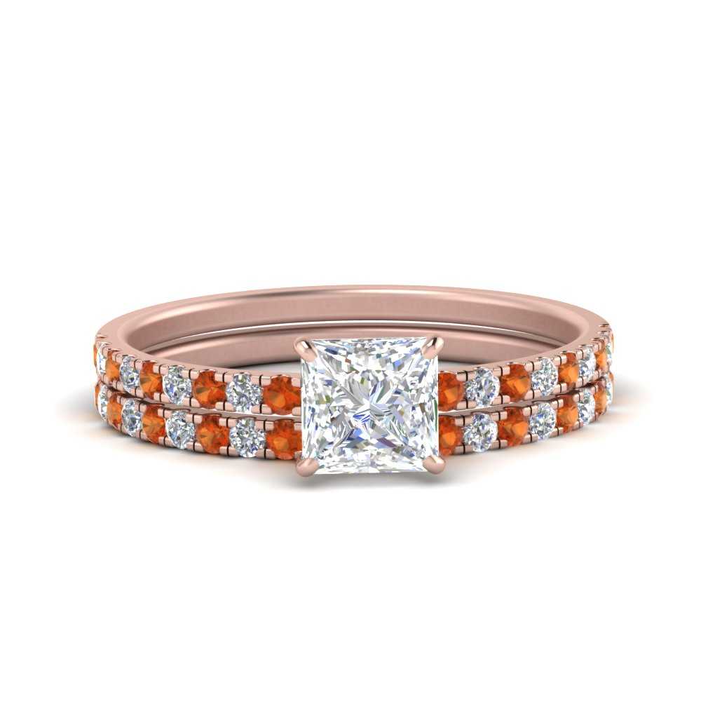 hidden-halo-half-way-princess-cut-diamond-wedding-ring-set-with-orange-sapphire-in-FD9168PRGSAORANGLE3-NL-RG