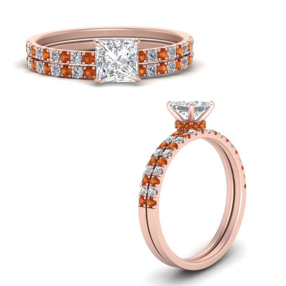 hidden-halo-half-way-princess-cut-diamond-wedding-ring-set-with-orange-sapphire-in-FD9168PRGSAORANGLE3-NL-RG