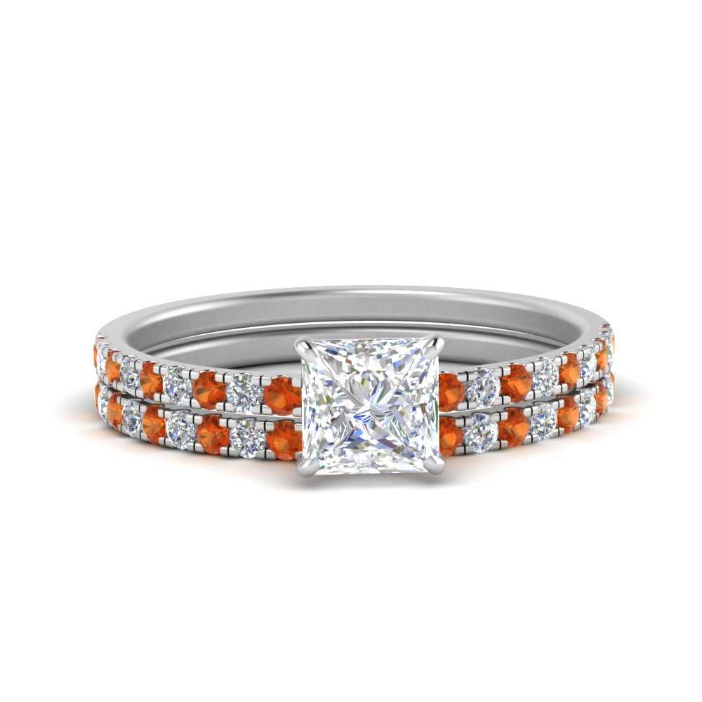 hidden-halo-half-way-princess-cut-diamond-wedding-ring-set-with-orange-sapphire-in-FD9168PRGSAORANGLE3-NL-WG