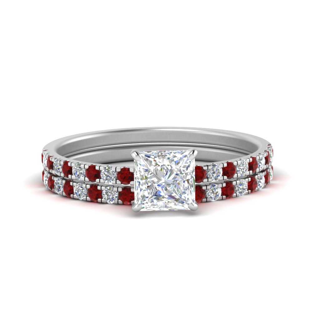 hidden-halo-half-way-princess-cut-diamond-wedding-ring-set-with-ruby-in-FD9168PRGRUDRANGLE3-NL-WG