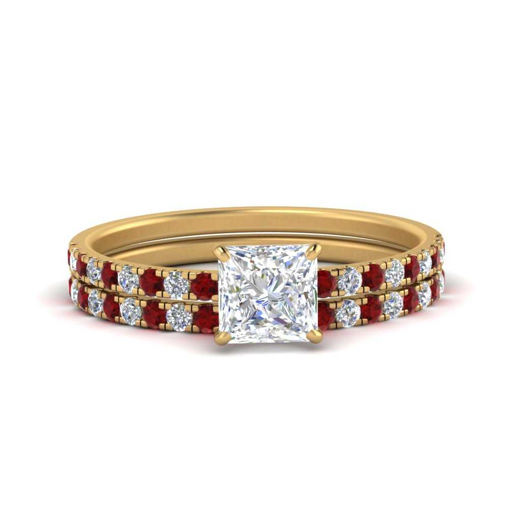 hidden-halo-half-way-princess-cut-diamond-wedding-ring-set-with-ruby-in-FD9168PRGRUDRANGLE3-NL-YG