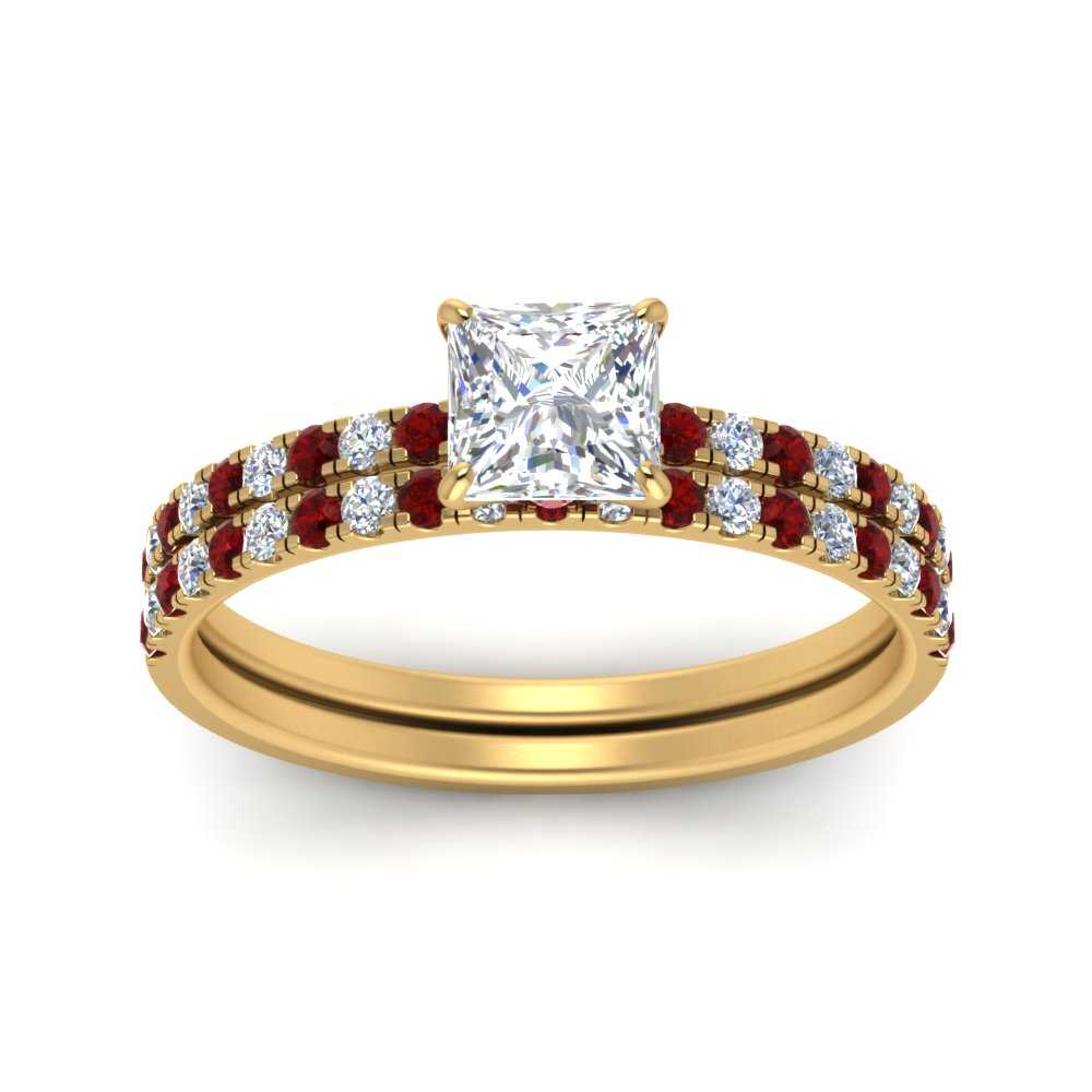 hidden-halo-half-way-princess-cut-diamond-wedding-ring-set-with-ruby-in-FD9168PRGRUDRANGLE3-NL-YG