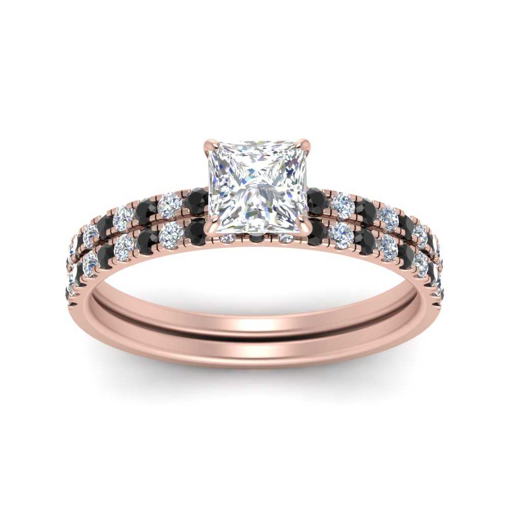 hidden-halo-half-way-princess-cut-wedding-ring-set-with-black-diamond-in-FD9168PRGBLACKANGLE3-NL-RG