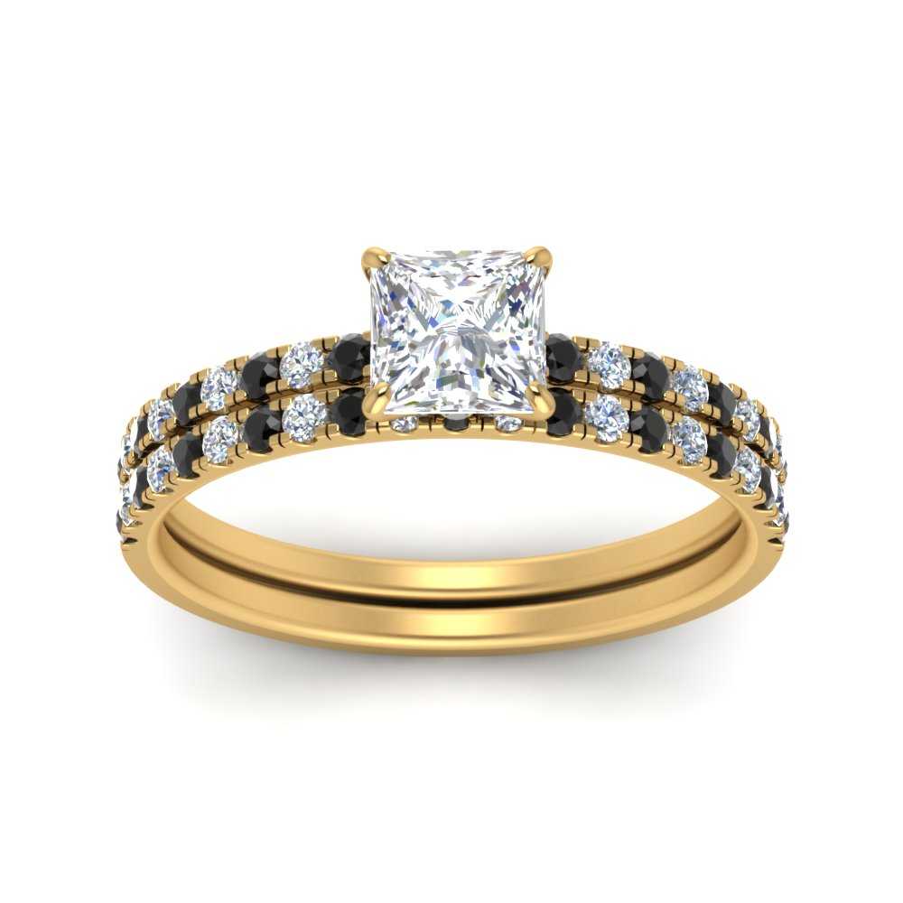 hidden-halo-half-way-princess-cut-wedding-ring-set-with-black-diamond-in-FD9168PRGBLACKANGLE3-NL-YG