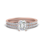 Load image into Gallery viewer, hidden-halo-half-way-radiant-cut-diamond-wedding-ring-set-in-FD9168RAANGLE3-NL-RG
